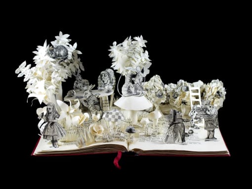 Book Sculpture: Alice in Wonderland II